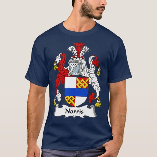 Norris Coat of Arms Family Crest T-shirt (Voorkant)