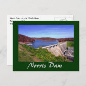 Norris Dam, Tennessee, VS. Briefkaart (Voorkant / Achterkant)