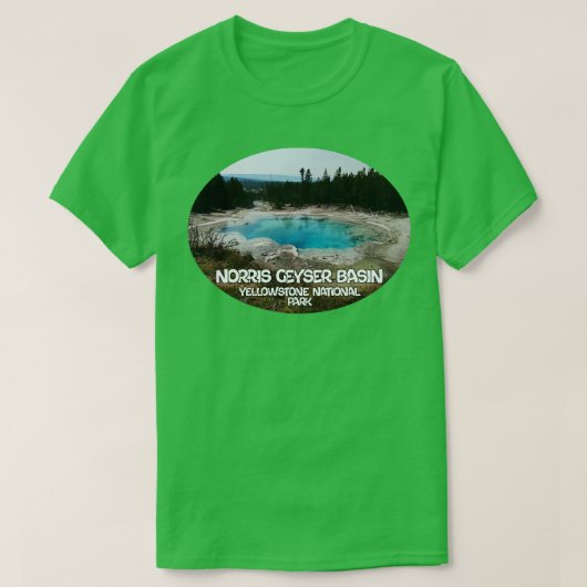 Norris Geyser Basin TShirt (Design voorkant)