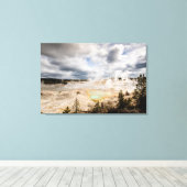 Norris Geyser Basin Yellowstone Canvas Afdruk (Insitu (Houten vloer))