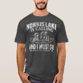 Norris Lake noemt Tennessee Houseboat T-shirt (Voorkant)