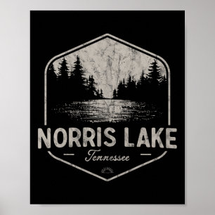 Norris Lake Tennessee Buitenactiviteiten Vintage Poster
