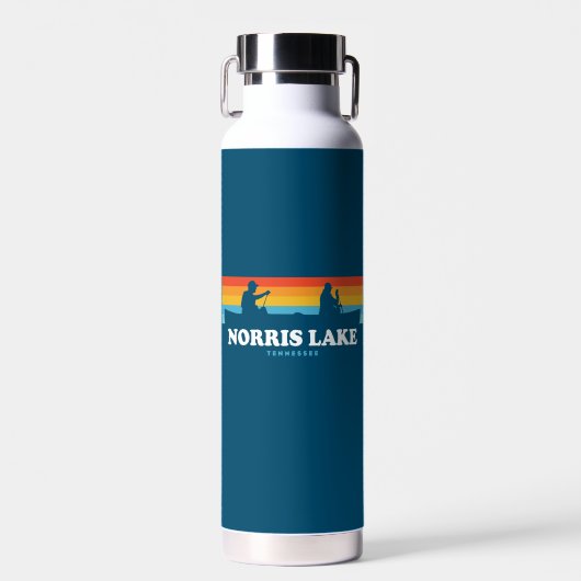 Norris Lake Tennessee Canoe Waterfles (Voorkant)