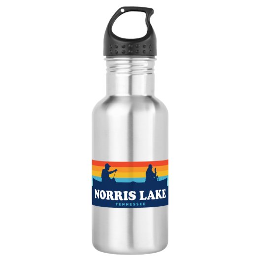 Norris Lake Tennessee Canoe Waterfles (Voorkant)