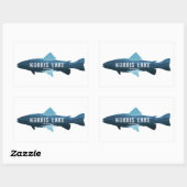 Norris Lake Tennessee Fish Rechthoekige Sticker (Vel)