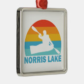 Norris Lake Tennessee Kayak Metalen Ornament (Rechts)