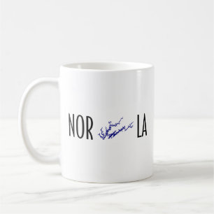 Norris Lake Tennessee Kustlijn Kaart Typografie Koffiemok