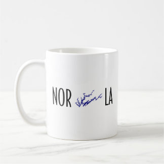 Norris Lake Tennessee Kustlijn Kaart Typografie Koffiemok