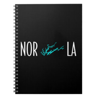 Norris Lake Tennessee Kustlijnkaart Typografie Notitieboek