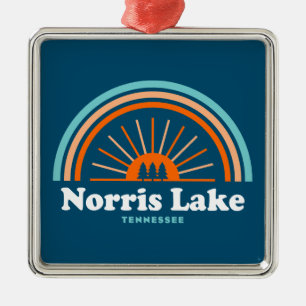 Norris Lake Tennessee Rainbow Metalen Ornament