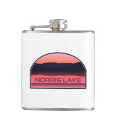 Norris Lake Tennessee Red Sunrise Heupfles (Voorkant)