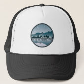 Norris Lake Tennessee Reflection Trucker Pet (Voorkant)