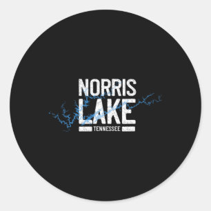 Norris Lake Tennessee Vakantie Vaaravontuur Ronde Sticker