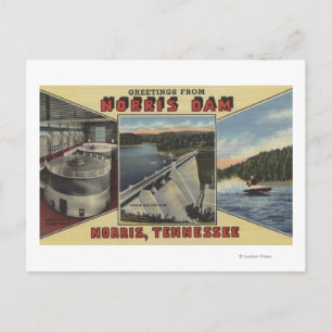 Norris, Tennessee - Greetings uit Norris Dam Briefkaart