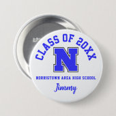 Norristown Area High School Button Logo Custom (Voorkant /achterkant)
