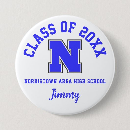 Norristown Area High School Button Logo Custom (Voorkant)
