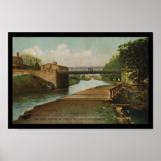 Norristown PA Canal Lock Pennsylvania Poster (Voorkant)