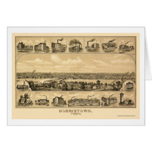Norristown, PA Panoramic Map - 1881