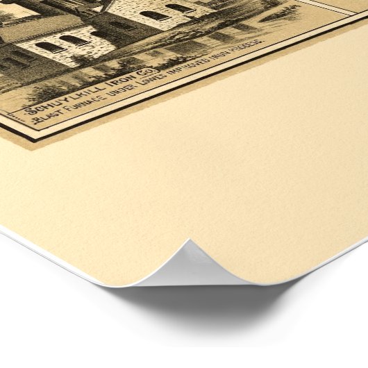 Norristown, PA Panoramic Map - 1881 Poster (Hoek)