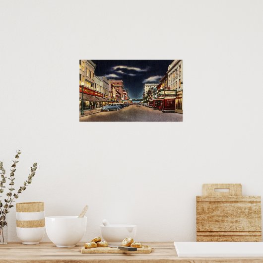 Norristown's Main St. 1940 Poster (Keuken)