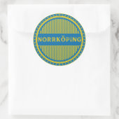 Norrköping City Pride Embleem – Zweedse identiteit Ronde Sticker (Tas)