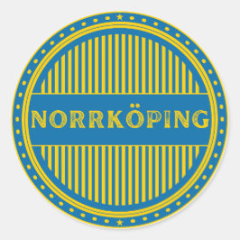 Norrköping City Pride Emblem – Swedish Identity Ronde Sticker
