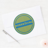 Norrköping City Pride Emblem – Swedish Identity Ronde Sticker (Envelop)