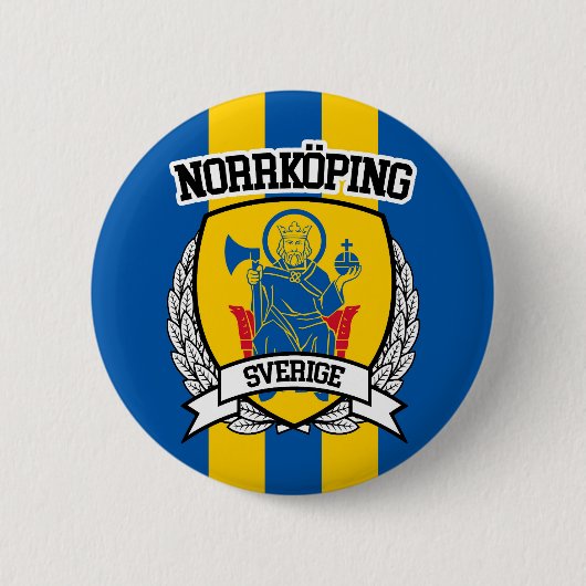 Norrköping Ronde Button 5,7 Cm (Voorkant)