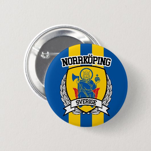 Norrköping Ronde Button 5,7 Cm (Voorkant /achterkant)