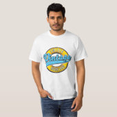 Norrland Zweden vintage stijl logo T-shirt (Voorkant volledig)