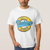 Norrland Zweden vintage stijl logo T-shirt (Voorkant)