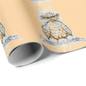 nors natte uil cadeaupapier (Rol Hoek)