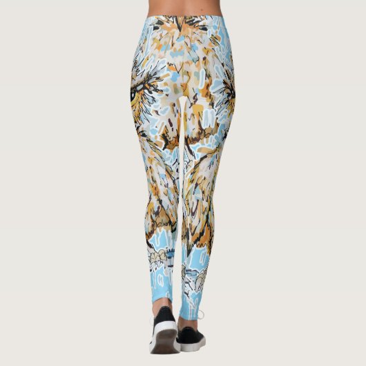 nors natte uil leggings (Achterkant)