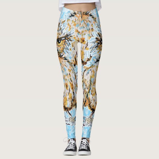 nors natte uil leggings (Voorkant)