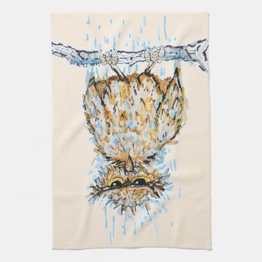 nors natte uil theedoek (Verticaal)