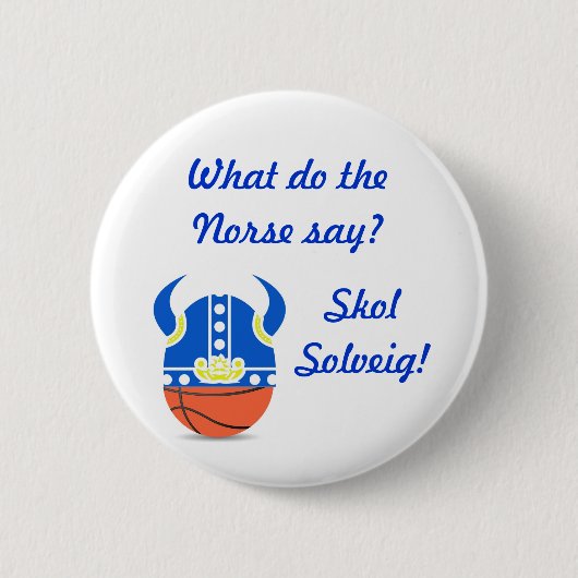 Norse Bball Pin Ronde Button 5,7 Cm (Voorkant)