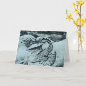 Norse Draak Kaart (Gele Bloem)