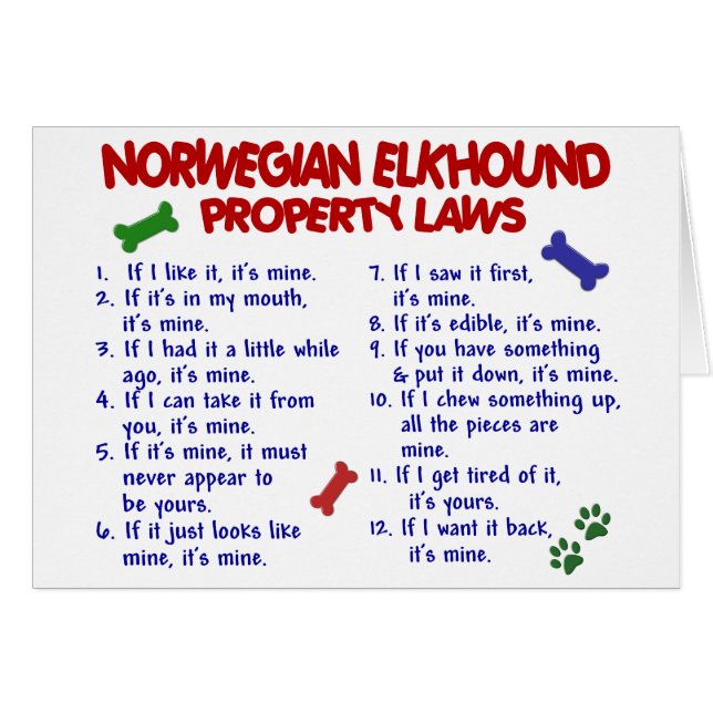NORSE ELKHOUND Property Laws 2 (Voorkant Horizontaal)