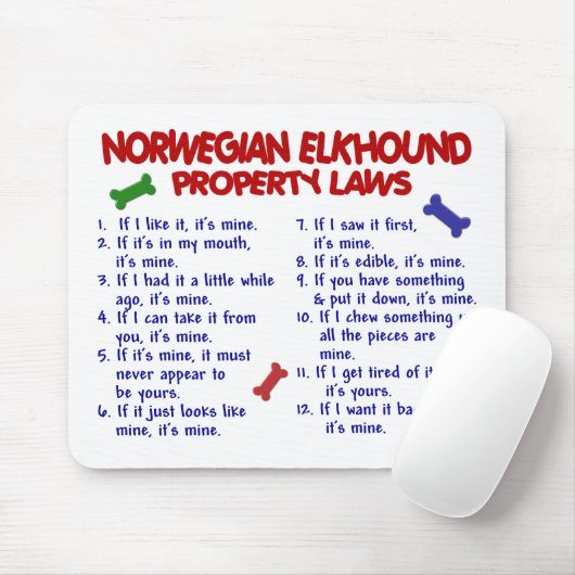 NORSE ELKHOUND Property Laws 2 Muismat (Met muis)