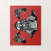 Norse God Odin met zijn Ravens Legpuzzel (Verticaal)