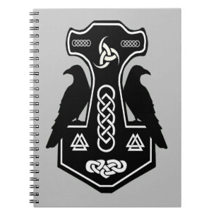 Norse God Thor Hammer notebook Notitieboek