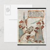 Norse god Tyr verliest zijn hand aan de gebonden w Briefkaart (Voorkant / Achterkant)
