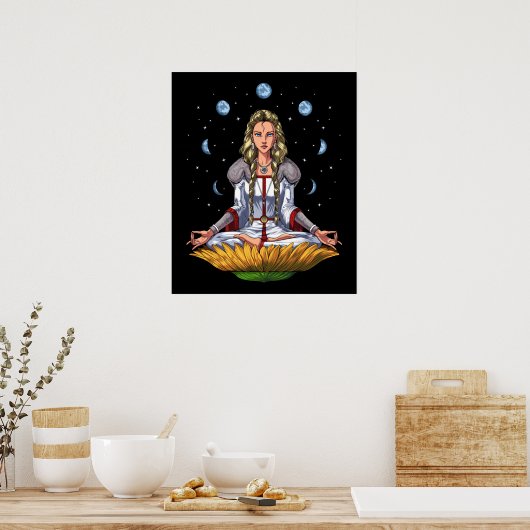 Norse Goddess Freyja Poster (Keuken)