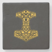 Norse Hammer Stenen Onderzetter (Voorkant)