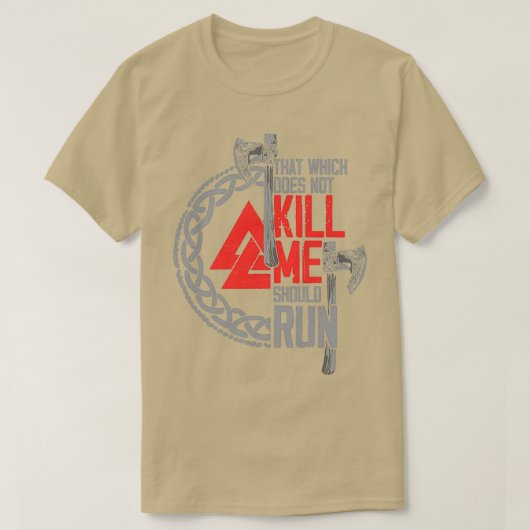 Norse I Vikings I dat wat me niet doodt T-shirt (Design voorkant)