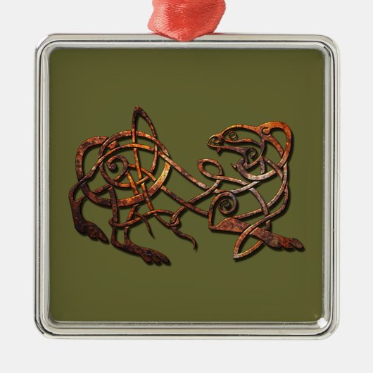 Norse Lion Metalen Ornament (Voorkant)