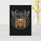Norse mythologie valhalla Viking Nordic Odin God Kaart (Gele Bloem)