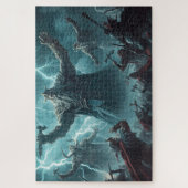 Norse Mythology Battle Scene Jigsaw Puzzle Legpuzzel (Verticaal)