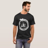 Norse Mythology Viking T Ship T-shirt (Voorkant volledig)