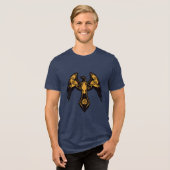 Norse Raven Tri-Blend Shirt (Voorkant volledig)